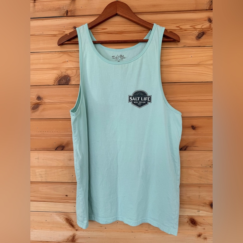 SALT LIFE | Men’s Mint Green Colored Tank Top